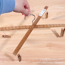 裤架夹子裤夹竹衣架裤子竹子制家用无痕挂衣晾衣夹十字多用竹裤架