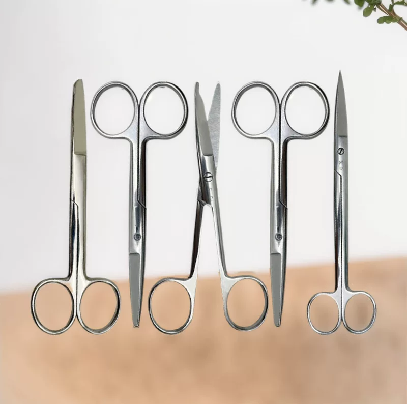 Scissors stainless steel, gauze cosmetic nurse uniform, anatomy