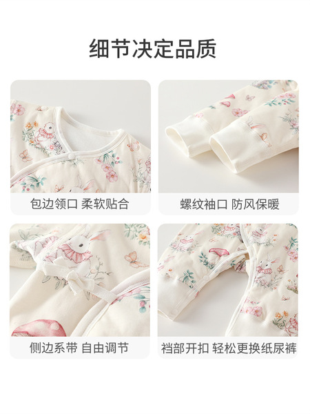 Children's cotton winter quilted antibacterial overall for new born…