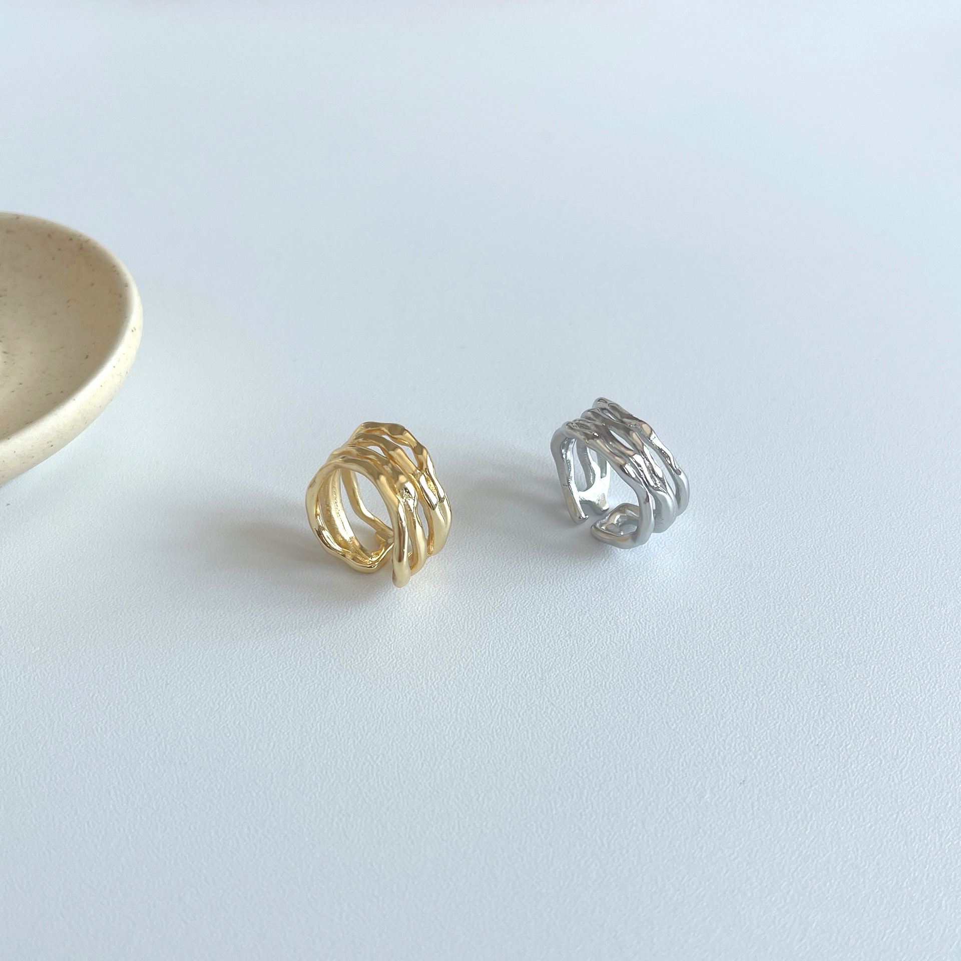 Fashion Geometric Copper Open Ring