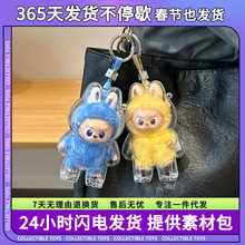 拉布布4代亚克力保护壳 4.0心底密码透明硬壳娃娃MINI防尘保护罩