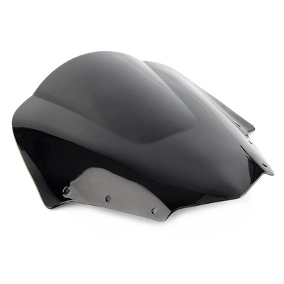 Suitable for Yamaha FZ1S 2006-2011 model front windshield modification, elevated wind deflector cover, windscreen (Motorcycle front windshield) - black