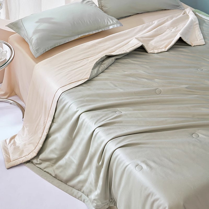 100 colchas de algodón de fibra larga, colchas de verano de algodón, colchas de aire acondicionado, colchas frescas de verano, colchas finas de algodón, colchas de algodón de verano, lavables a máquina