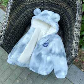 男宝宝棉袄儿童加绒冬装外套2025年新款亲子装棉衣女童毛毛衣时尚