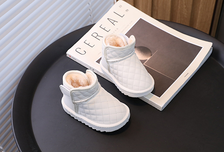 Baby Snow Boots For Warm Winter Walks, Thick Plush Cotton Lining_voghion.com