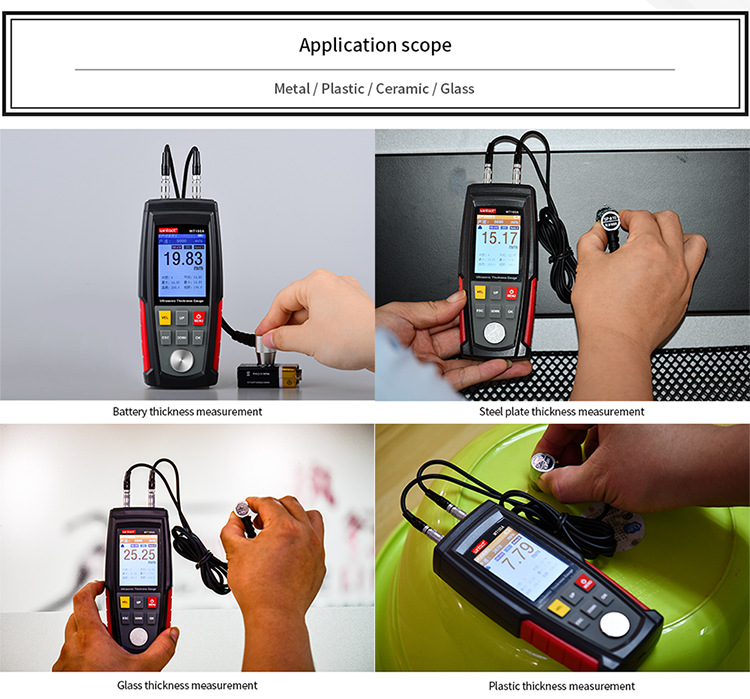 WT100A digital ultrasonic thickness gauge meter