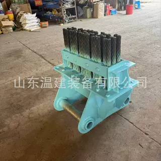 隧道钢刷 温建矿用矿山清渣设备 隧道用仰拱清渣器 挖机钢刷厂家