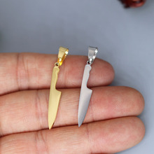 时尚新款不锈钢匕首小刀吊坠DIY饰品配件