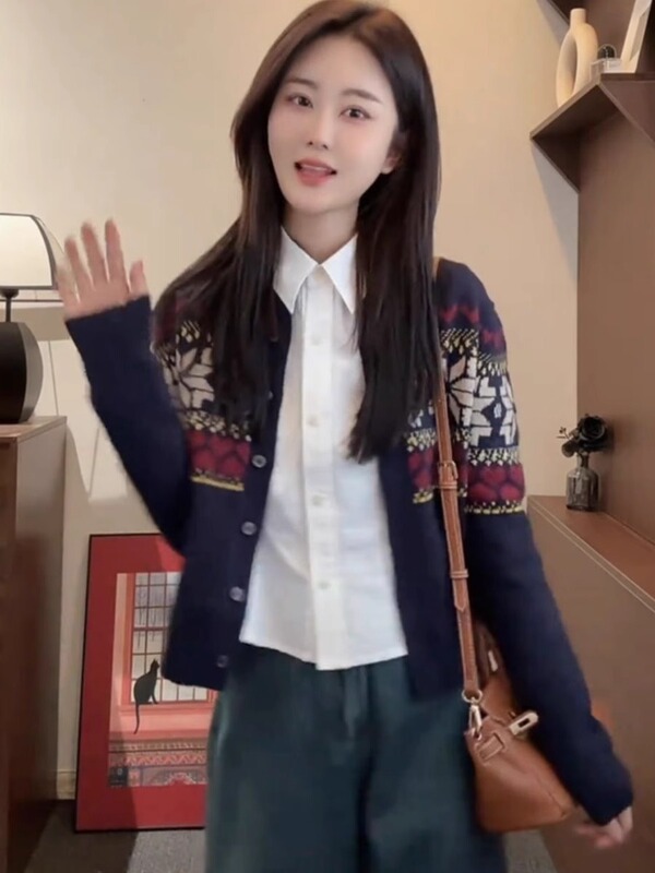 韩系简约风独特漂亮白衬衫女春秋新款超好看收腰显瘦百搭开衫上衣|undefined