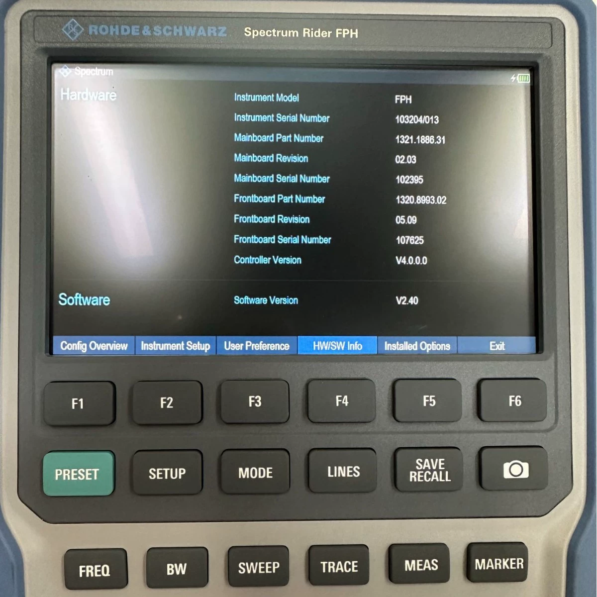 Анализатор спектра FPH26 FPH26 Rohde & Schwarz FPH26 FPH26 б/у