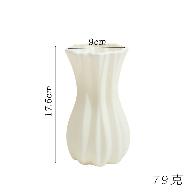 メーカー新製品家の装飾装飾品プラスチック花瓶波状口 PE プラスチック花瓶シンプルなスタイルの装飾品|undefined