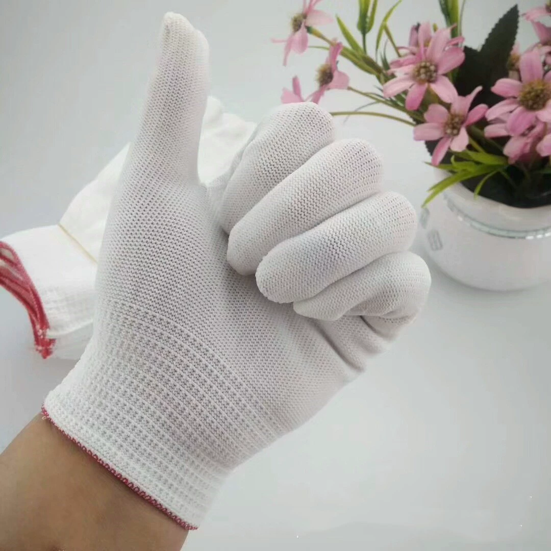 Беспыльные перчатки, нейлоновые перчатки с 13 иглами, 13 иглами, пустой сердечник перчатки, рабочие перчатки по охране труда, эластичные перчатки