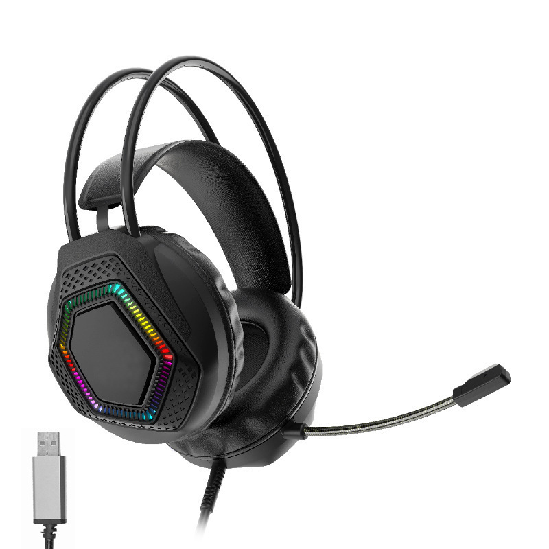 メーカーオーダーメイドイヤホンUSBイヤホン皮膚耳カバーヘッドセット電気競争ゲーム線制御イヤホンRGB発光|undefined