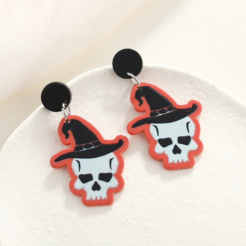 Creative design acrylic retro earrings