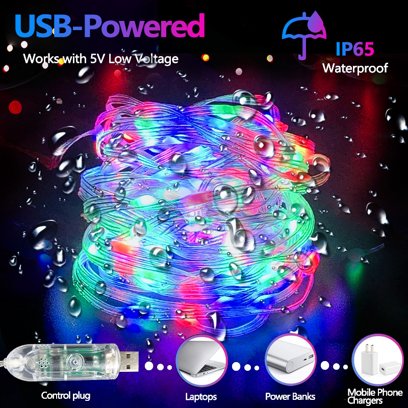 Magic color de cuero línea de luz de sonido Bluetooth pickup control de punto de ritmo caballo corriendo LED Cadena de luz ambiente de Navidad luz de color 20 M caja de color