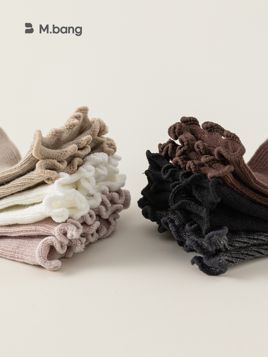 Youbao Ropa para Niños, Nueva Colección Primavera/Verano, Calcetines Cortos para Niños, Calcetines con Volantes Multicolor para Niñas, Calcetines Versátiles hasta la Pantorrilla para Bebés