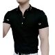 Men's Summer Casual Fashion Short-sleeved Polo Thin Half-open Lapel Sweat Embroidered Bee Fashion All-match