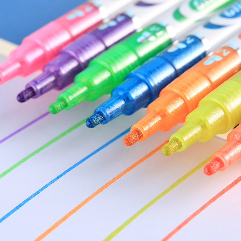 標點新款丙烯馬克筆 丙烯顏料 專業手繪DIY彩色筆套裝 玻璃陶瓷筆