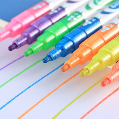 標點新款丙烯馬克筆 丙烯顏料 專業手繪DIY彩色筆套裝 玻璃陶瓷筆