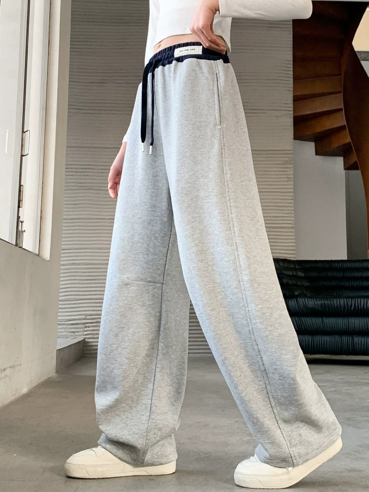 Демисезонные детские casual штаны для отдыха, осень, для подростков, свободная прямая посадка