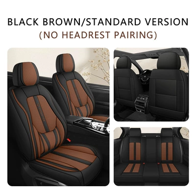 Four Seasons Pad – Years New All-Season Linen Fully - black-brown-solid-waist-standard-version-five-seats