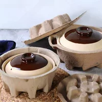 Одноразовый глиняный горшок, рисовая кастрюля, небольшой глиняный горшок, Гуандун, небольшой глиняный горшок, уличная посуда, традиционный соус из устриц, небольшая бытовая упаковочная коробка