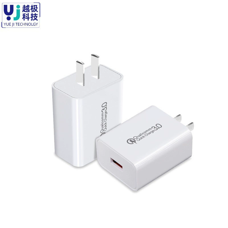 Быстрая зарядка QC3.0 18 Вт, настенная адаптер USB, быстрая зарядка 9V2A, многосертифицированный, белый или черный