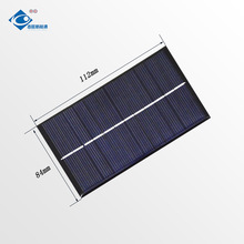 1.4W多晶滴胶6V光伏板84*112mm尺寸可定太阳能电池板组件户外发电