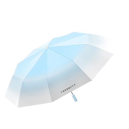 High-looking gradient girls sun umbrella sun protection UV automatic sunny umbrella gift box wholesale advertising gift umbrella