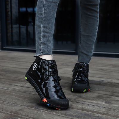 Cross border Amazon children winter Snow boots keep warm Plush Cotton-padded shoes Boy girl Cotton-padded shoes new pattern gym shoes