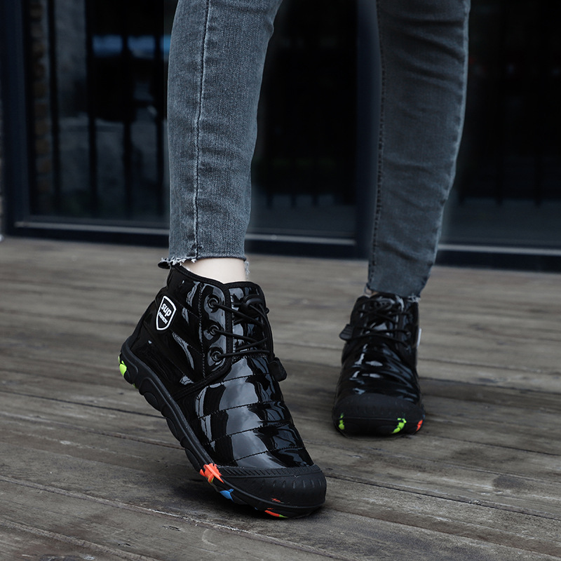 Cross border Amazon children winter Snow boots keep warm Plush Cotton-padded shoes Boy girl Cotton-padded shoes new pattern gym shoes