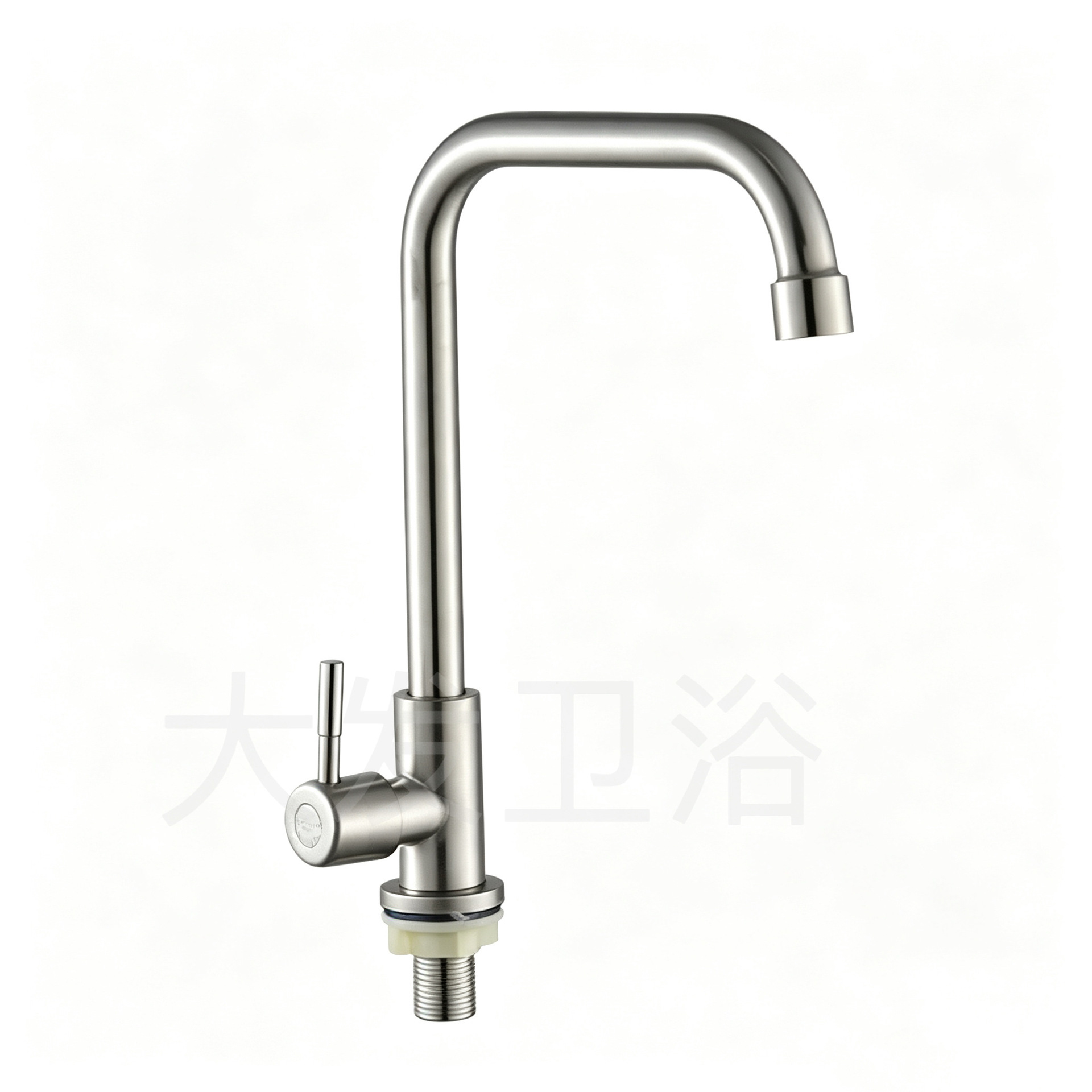 Grifo de Agua Fría para Cocina de Acero Inoxidable Giratorio para Fregadero