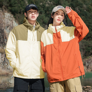 2025 New Summer Couple Sun Protection Clothing, Fashionable Brand Three-Stripe Hooded Jacket, Men's and Women's Outdoor Fishing Clothing