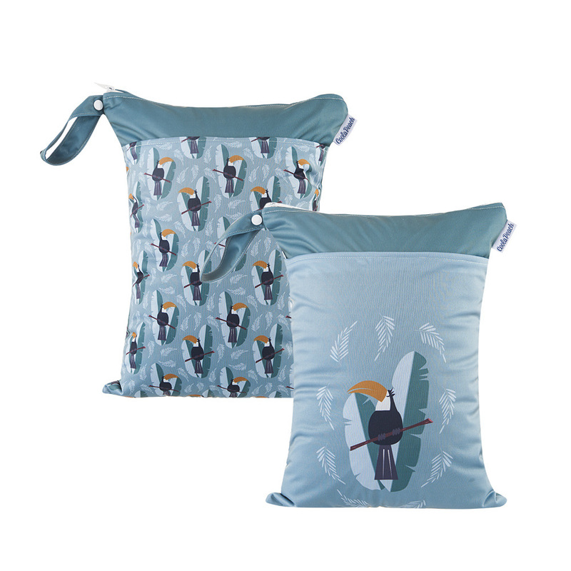 Coola Peach new eco-friendly fabric waterproof bag baby diaper bedside hanging bag baby diaper storage