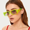 Europe and America Box Sunglasses Female models Cross border personality square glasses fashion Versatile Jelly color Sunglasses goods in stock