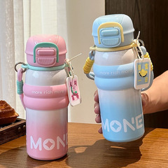 2025新款高颜值316外出携带吸管保温杯 便携式弹盖随行男女水杯子