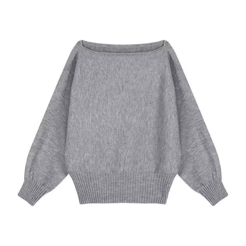 Джемпер вязаный демисезонный, открытые плечи, свободный крой, one size (фуксия и цвета)