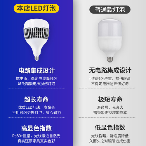 Bestselling LED bulb E27 base E40 Aluminum material bulb 150W workshop warehouse factory industrial lighting lamp