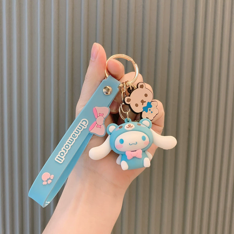 Купить-брелок (Sanrio) милый мультяшный подвеска, силиконовая шпилька для ключей и рюкзаков, мультиизначный персонаж