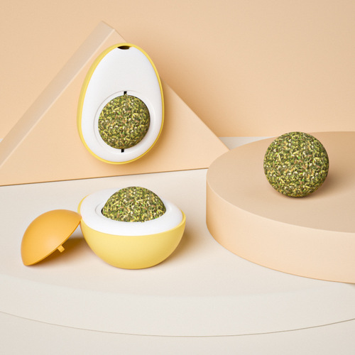 Catnip Balls Licking Fun Flavored Boiled Eggs Cat Grass Cat Snacks Self-Happy Cat Toys Pet Supplies Wholesale
