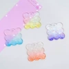 ▫⊙●○Laser gradient square (pack of 4 + 4 bead chains)▫⊙●○