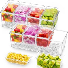 アマゾンの新型四段冷凍保存箱果物冷凍箱冷蔵庫分類食品保存箱調味料箱