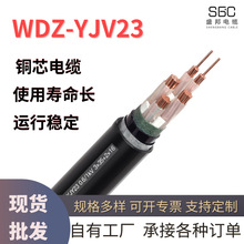 國標電纜WDZ-YJV23純銅鎧裝5芯16 2 25 35 50 70 95 平方阻燃電線