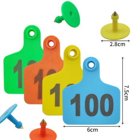 供亚马逊特大号精品牛耳标牌带字牛耳标无字牛标识牌 牛用耳标牌