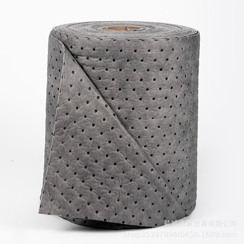 工业吸油棉通用型吸油卷化学品吸酸棉超大吸附量40cm*50m*2/3/4mm