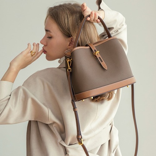 Women's Bucket Bag & Crossbody Bag for Autumn/Winter  - Unique Design, High-end Style, Mother & Child Bag, Hand-held & Single-shoulder Options