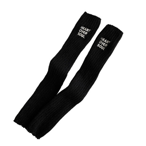 Autumn/Winter New Knitted Socks Set Women's Alphabet Embroidered Calf Socks, Stacking Leggings, Slimming Calf Socks Wholesale