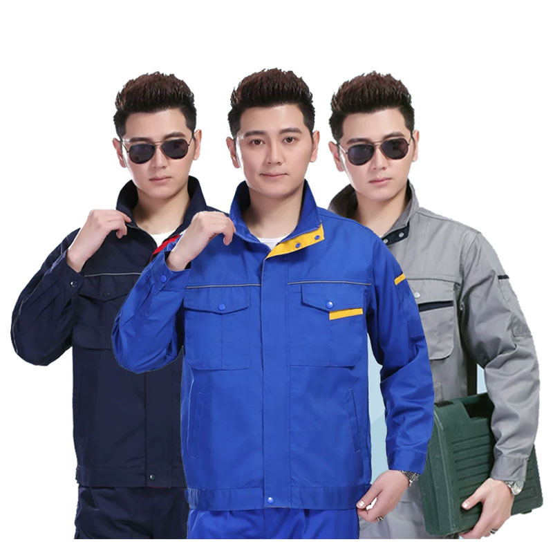 清风劳保工作服男装耐磨耐脏长袖厂服立领大码物业汽修劳保服定制|undefined