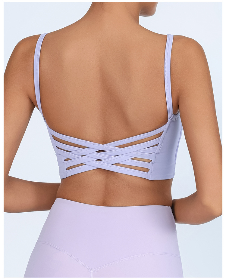 Europa y los Estados Unidos lu lu desnudo transfronterizo yoga bra mujer antichoque reunido deportivo de belleza de espalda ropa interior secada rápida