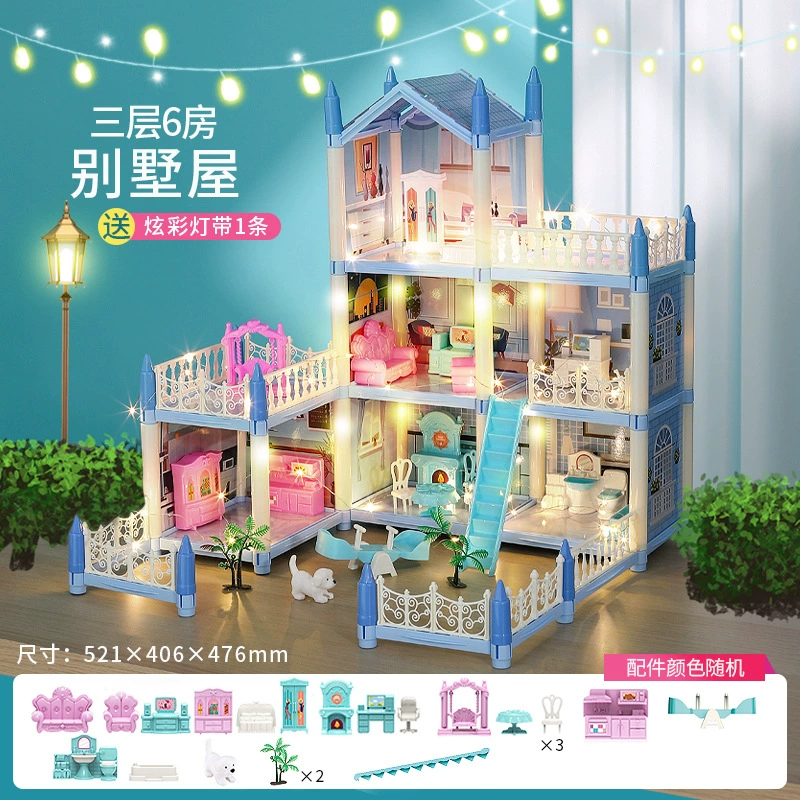Toy, family castle, villa, set, constructor, house